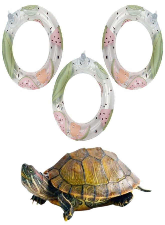WCDJOMOP Inflatable Small Animal Floaties - 3 Pack Swimming Ring Rest Dock for Turtle, Tortoise, Terrapins, Frog, Reptile - Image 1